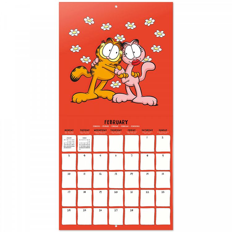 Wall Calendar 2025 30X30cm GARFIELD