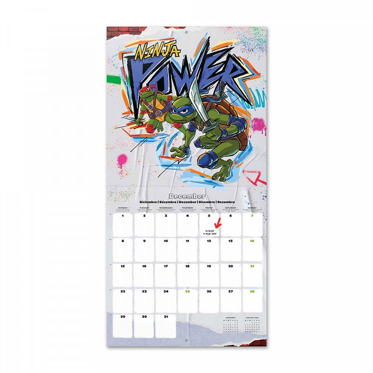 Wall Calendar 2025 30X30cm NINJA TURTLES (Anime Collection)