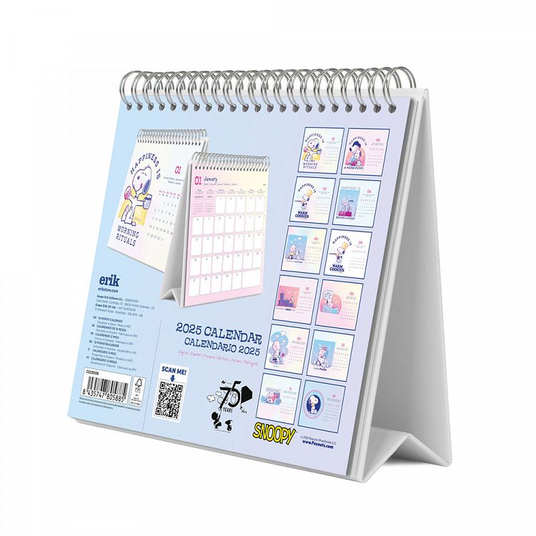 Deluxe Desk Calendar 2025 SNOOPY