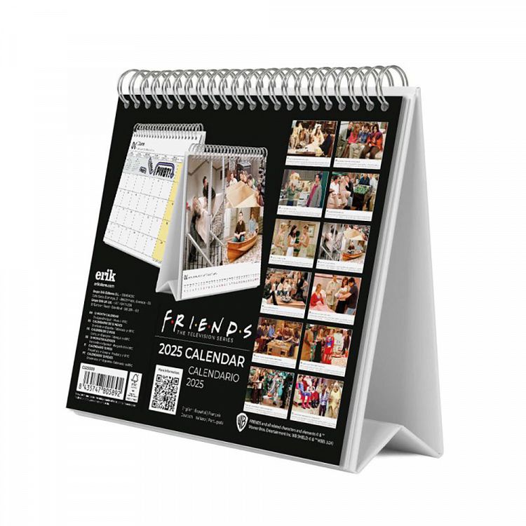 Deluxe Desk Calendar 2025 FRIENDS