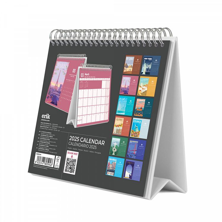 Deluxe Desk Calendar 2025 TRIPS