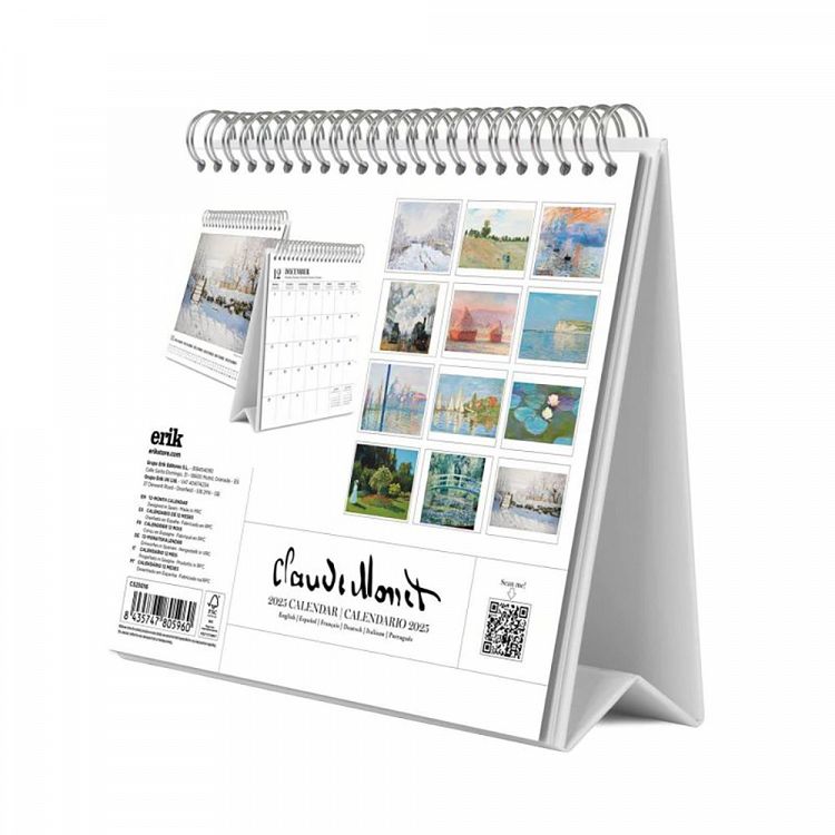 Deluxe Desk Calendar 2025 MONET