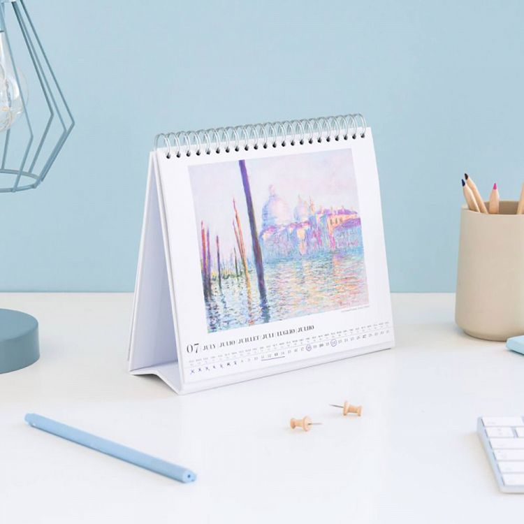 Deluxe Desk Calendar 2025 MONET