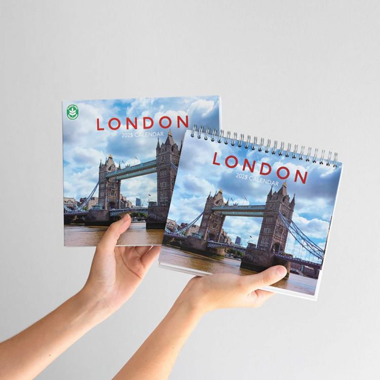 Deluxe Desk Calendar 2025 LONDON