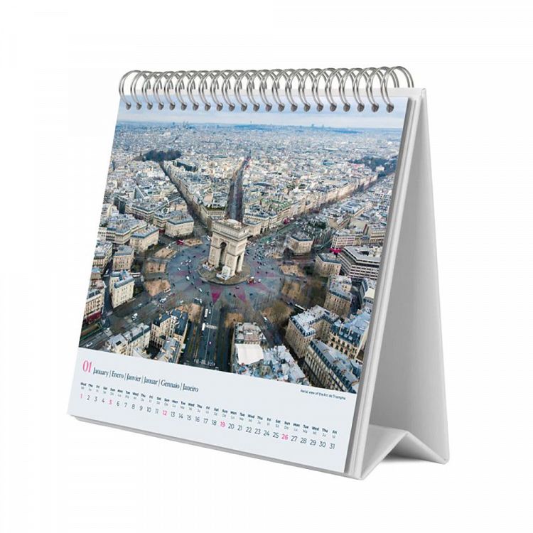 Deluxe Desk Calendar 2025 PARIS