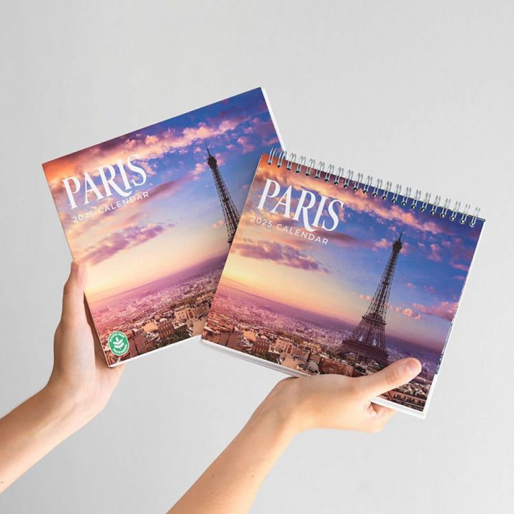 Deluxe Desk Calendar 2025 PARIS