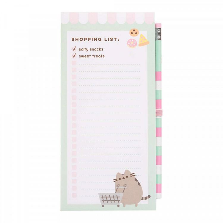 Notes Pad 90sh with Magnet & Pencil PUSHEEN Foodie Collection