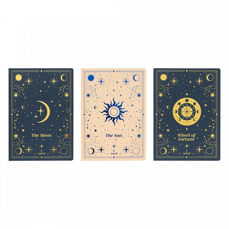 Pack of 3 Notebooks Α5/15X21 ASTRAL