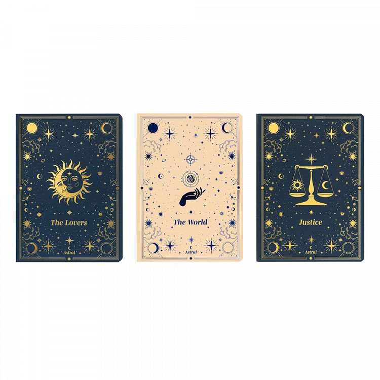 Pack of 3 Notebooks Α6/10X15 ASTRAL