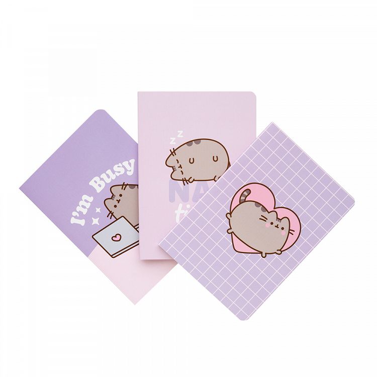 Pack of 3 Notebooks Α6/10X15 PUSHEEN Moments Collection