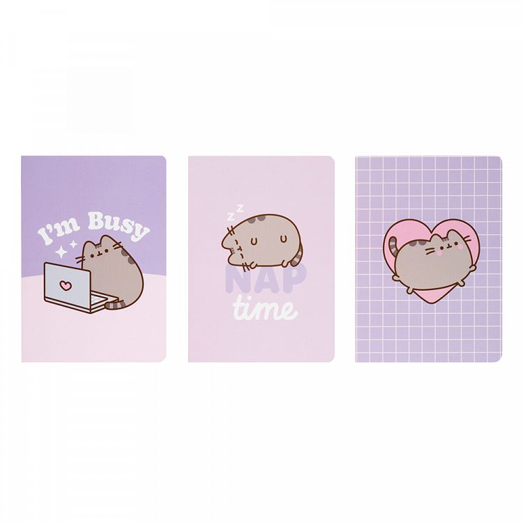 Pack of 3 Notebooks Α6/10X15 PUSHEEN Moments Collection