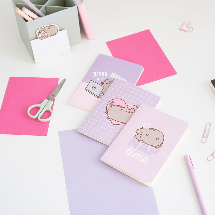 Pack of 3 Notebooks Α6/10X15 PUSHEEN Moments Collection