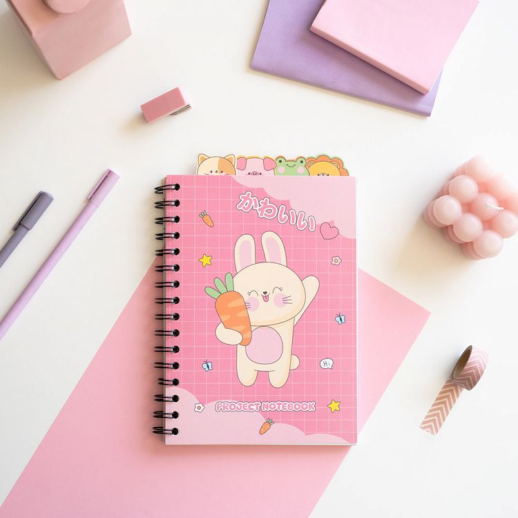 Project Spiral Notebook Α5/15X21 KAWAII