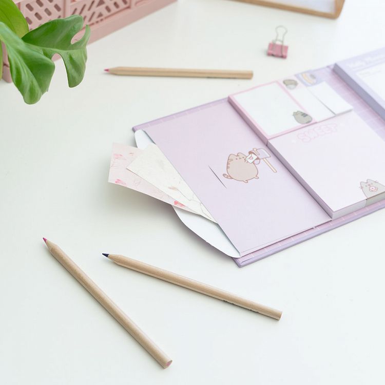 Weekly Planner Notepad with 18Χ15cm sheets & Stickies PUSHEEN Moments Collection