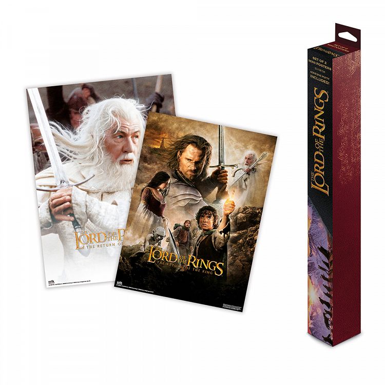 Set of 2 Mini Posters 38Χ52cm THE LORD OF THE RINGS