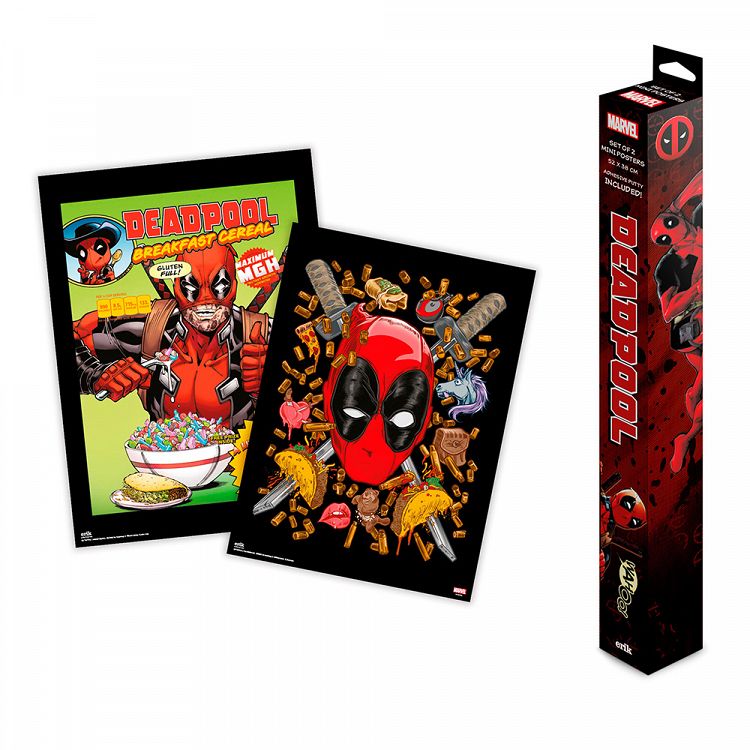 Set of 2 Mini Posters 38Χ52cm MARVEL DEADPOOL