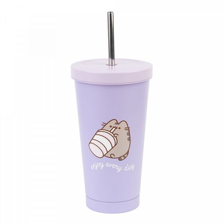 Metal Tumnbler with Straw PUSHEEN Moments Collection