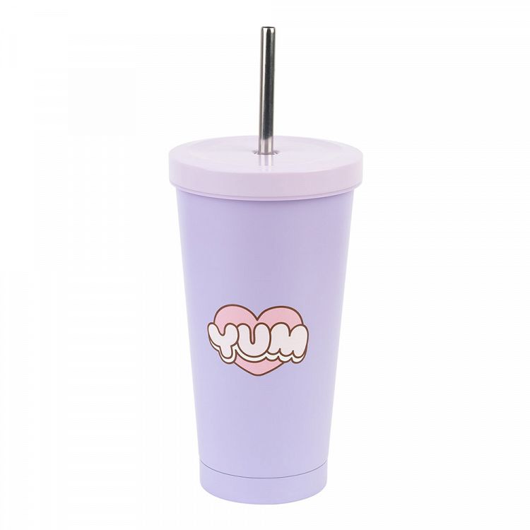 Metal Tumnbler with Straw PUSHEEN Moments Collection