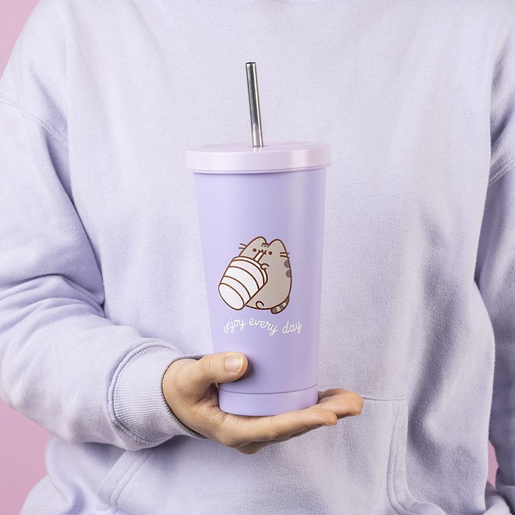 Metal Tumnbler with Straw PUSHEEN Moments Collection