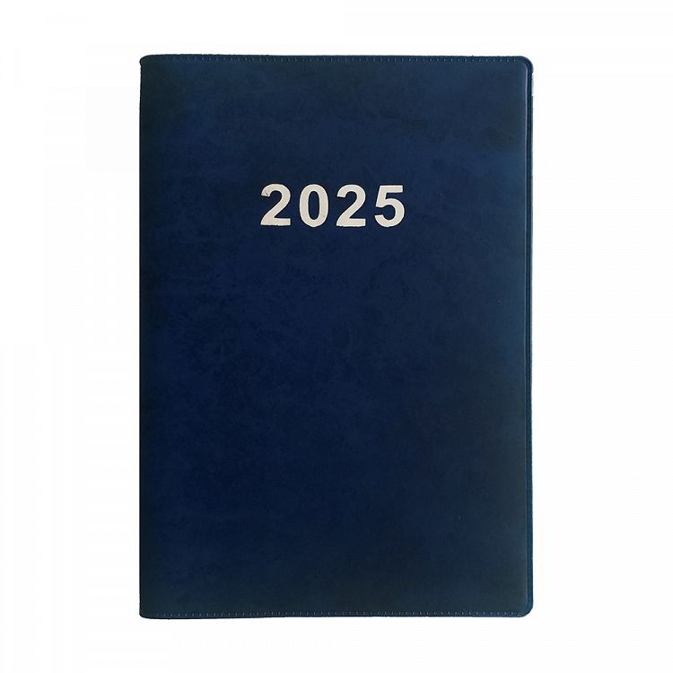 Daily Calendar Binded APOLLO 2025 12X17 Blue