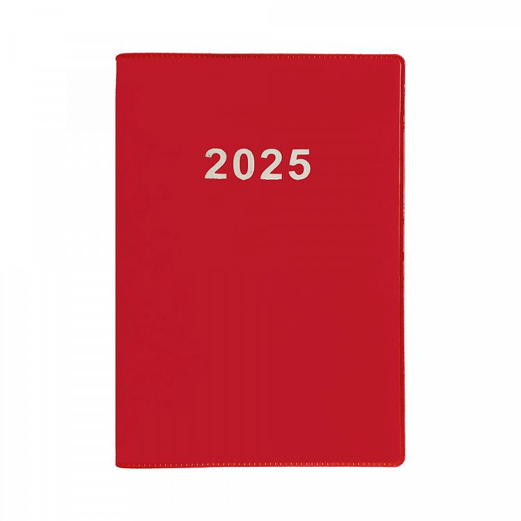 Daily Calendar Binded APOLLO 2025 12X17 Red