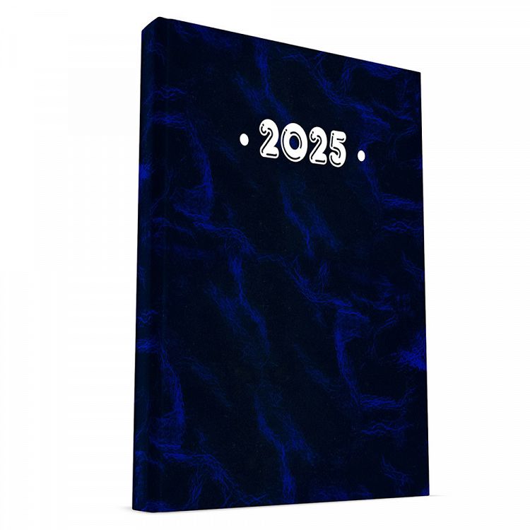 Daily Calendar PVC ΠΗΓΑΣΟΣ 2025 17Χ24 Marble Dark Blue