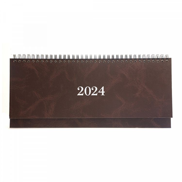 Weekly Planner 2025 30Χ13 Spiral Marble Brown