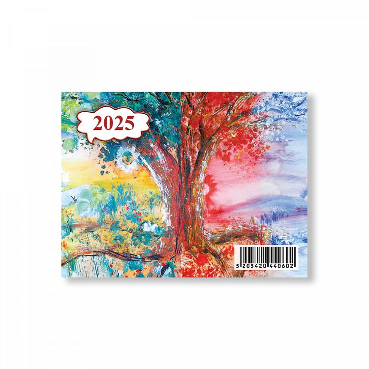 Monthly Wall Calendar 2025 7Χ9,5 12 Designs 12 sheets