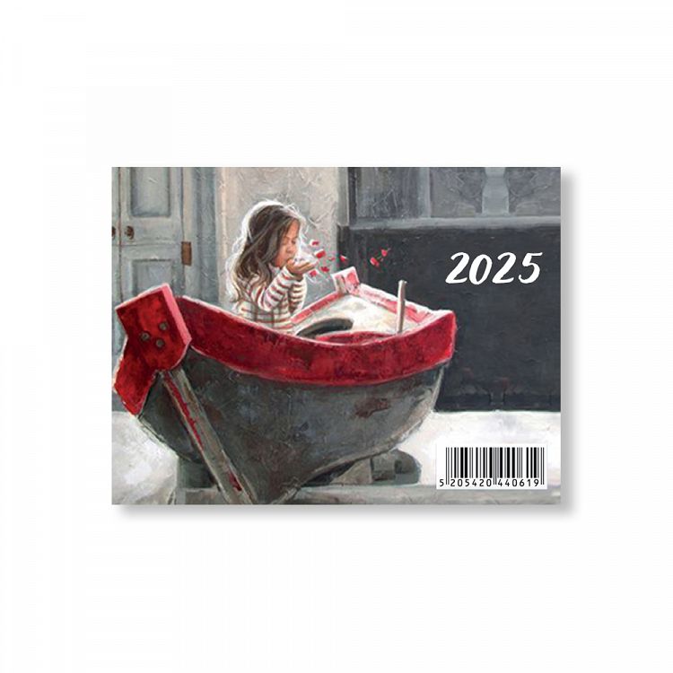 Monthly Wall Calendar 2025 7Χ9,5 12 Designs 12 sheets