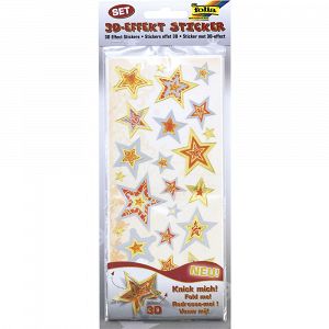 Set 3D Effect Stickers, Christmas – Set II