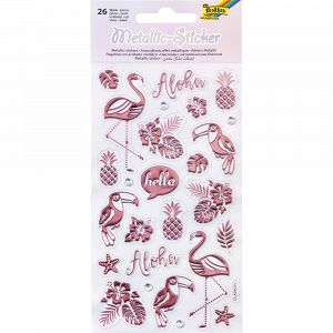 Set 26 Metallic Stickers, 9.5X17.5 cm, 2 Aloha