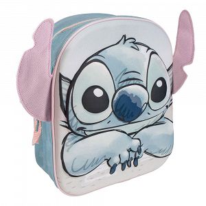 Stitch Kids Backpack 3D Pink Ears DISNEY Lilo & Stitch