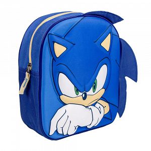 Παιδική Τσάντα Πλάτης 3D 27εκ SONIC