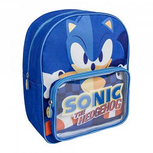 Childrens Backpack 30cm with Pocket SONIC THE HEDGEHOG