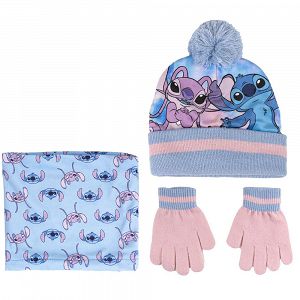 3-pieces Set of Beanie-Scarf-Gloves DISNEY Lilo & Stitch