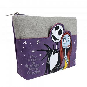 PU Toiletry Bag Purple-Gray DISNEY The Nightmare Before Christmas