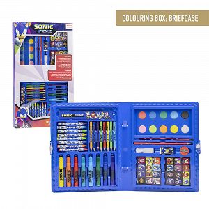 Colouring Stationery Set Briefcase 43pcs SONIC PRIME