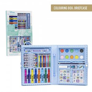 Colouring Stationery Set Briefcase 43pcs DISNEY Lilo & Stitch