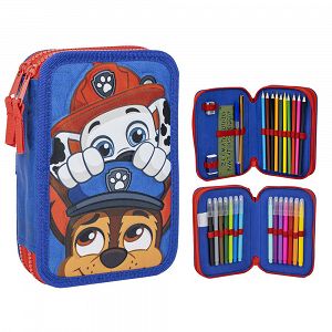 Pencil Case double with Accessories PAW PATROL