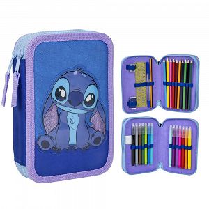 Pencil Case double with Accessories DISNEY Lilo & Stitch