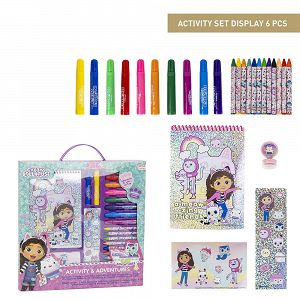 Colouring Stationery Set Box 26pcs GABBY´S DOLLHOUSE