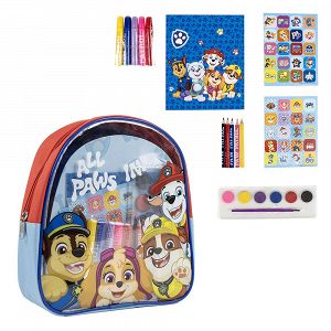 Backpack with Colouring Stationery Set of 20pcs PAW PATROL