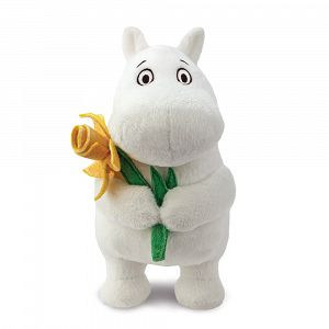 Λούτρινο Κουκλάκι 17εκ MOOMIN Όρθιος με Κίτρινο Λουλούδι (Ασφόδελος)