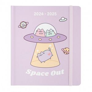 Hardcover School Daily Agenda 11 Months 2024/2025 14X16cm PUSHEEN