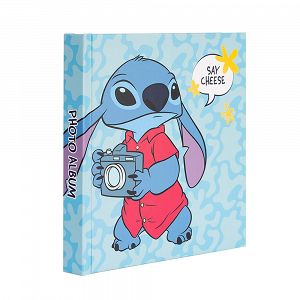 Photo Album 16X16cm with 24 Self-adhesive Sheets DISNEY STITCH Tropical