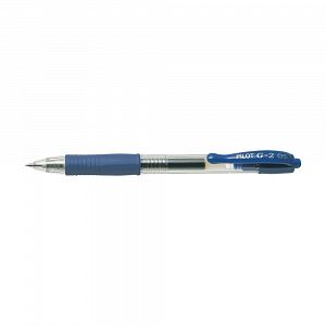 Ball pen 0.5mm Fine PILOT G-2 Blue, Pack of 12pcs