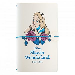 Synthetic Leather Soft Cover Travel Notebook 12X20 DISNEY Alice in Wonderland