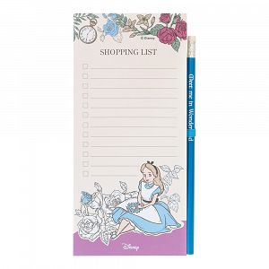 Notes Pad 65sh with Magnet & Pencil DISNEY Alice in Wonderland