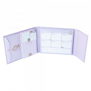 Weekly Planner Notepad with 18Χ15cm sheets & Stickies PUSHEEN Moments Collection