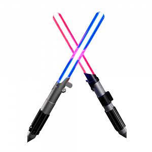 Super Set of 2 Pens-Lightsabers STAR WARS Luke Skywalker & Darth Vader